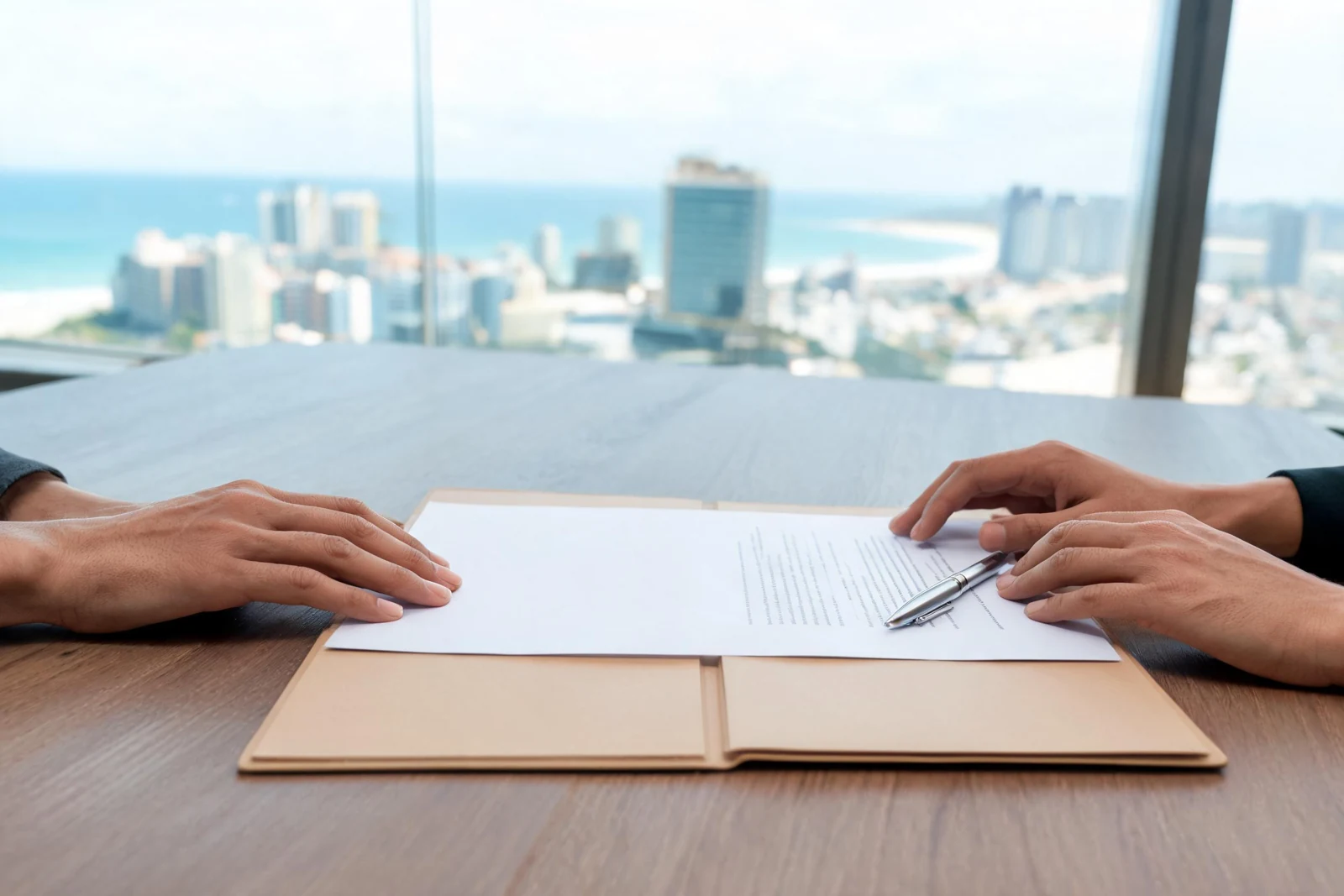 Leitura de contrato e documentos relacionados
